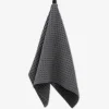 GEOMETRY Charcoal Waffle Hand Towel