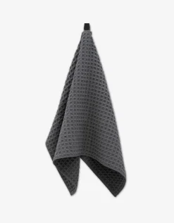 GEOMETRY Charcoal Waffle Hand Towel