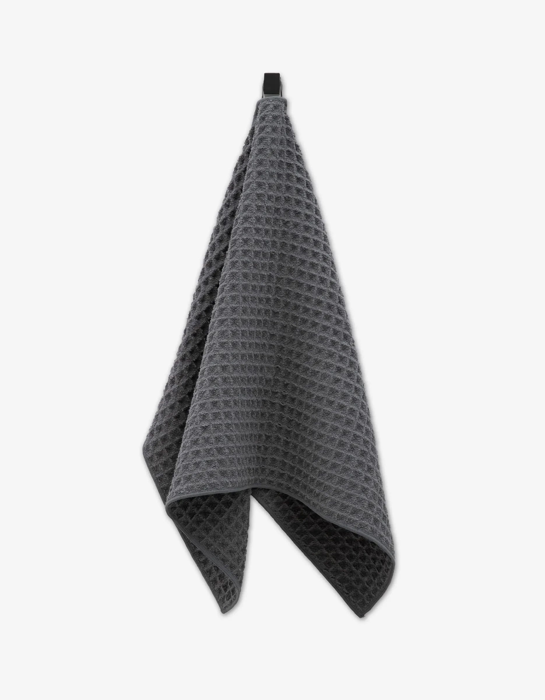 GEOMETRY Charcoal Waffle Hand Towel