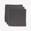 GEOMETRY Charcoal Waffle Washcloth Set
