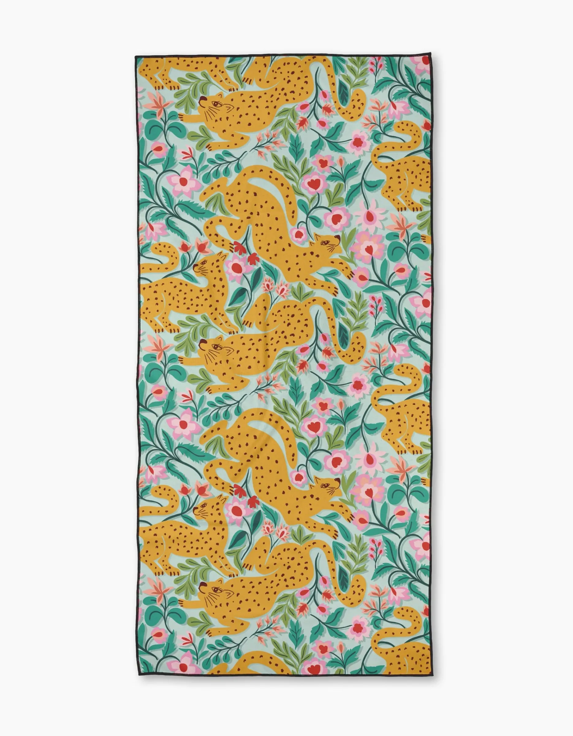 GEOMETRY Cheetah Haven Beach Towel