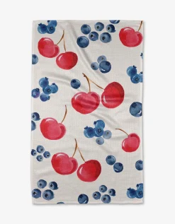 GEOMETRY Cherry On Top Tea Towel