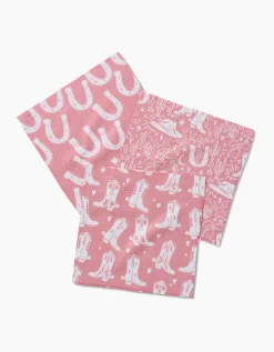 GEOMETRY Chic Lucky Boots Dishcloth Set