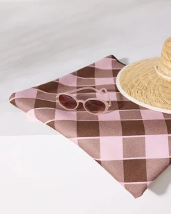 GEOMETRY Choco Berry Beach Blanket