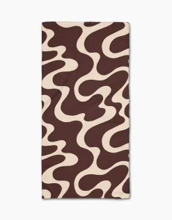 GEOMETRY Chocolate Swirl Bar Towel