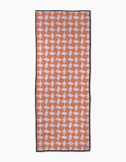 GEOMETRY Circus Stand Pink Orange Yoga Towel