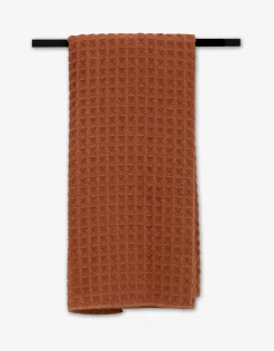 GEOMETRY Clay Waffle Hand Towel