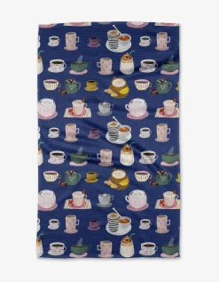GEOMETRY Coffee Drinks Tea Towel