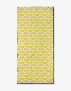GEOMETRY Coneflower Beach Towel