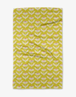 GEOMETRY Coneflower Tea Towel
