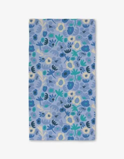 GEOMETRY Cool Blooms Luxe Bath Towel