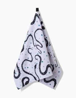 GEOMETRY Cosmic Snakes Tea Towel