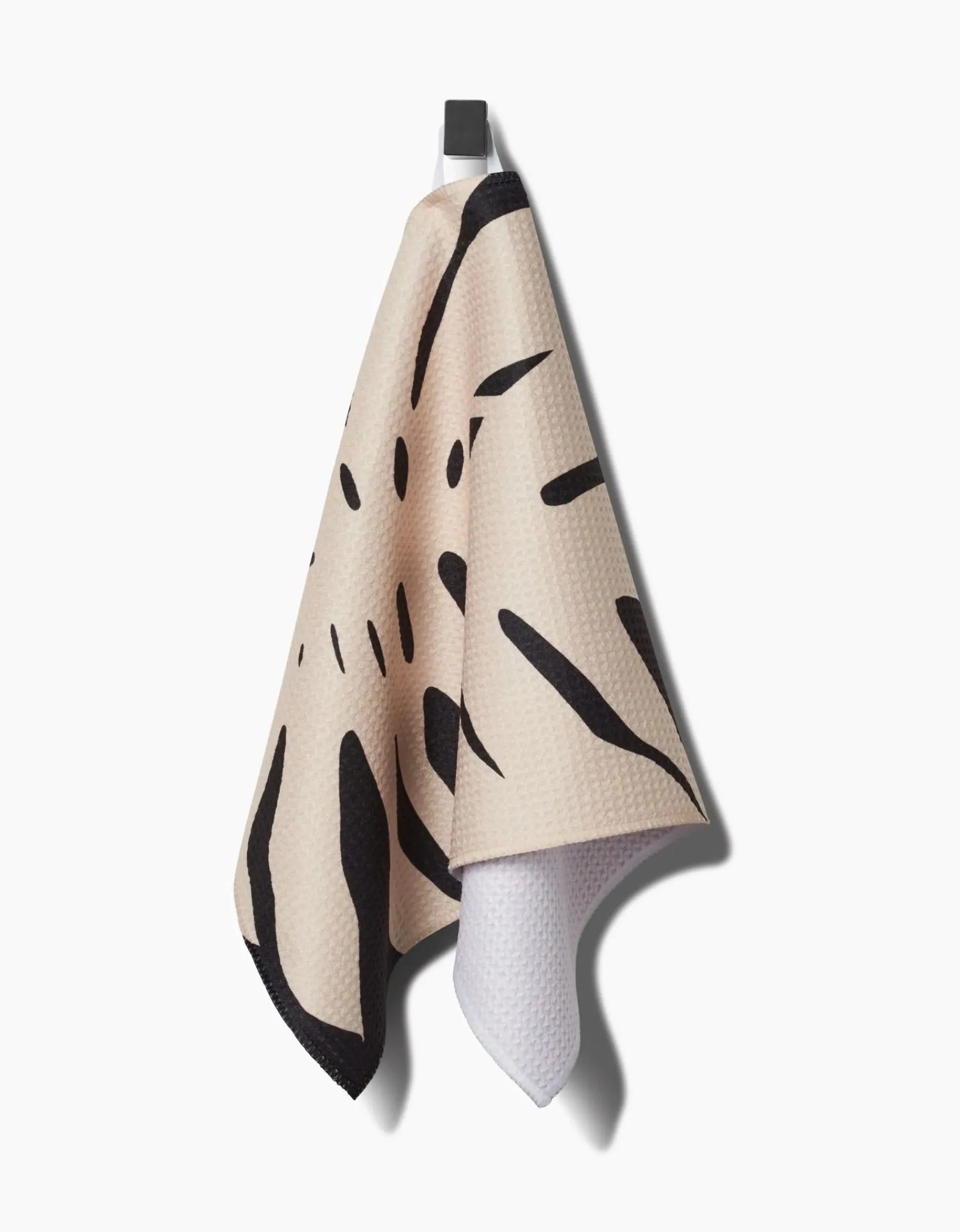 GEOMETRY Cream Monstera Bar Towel