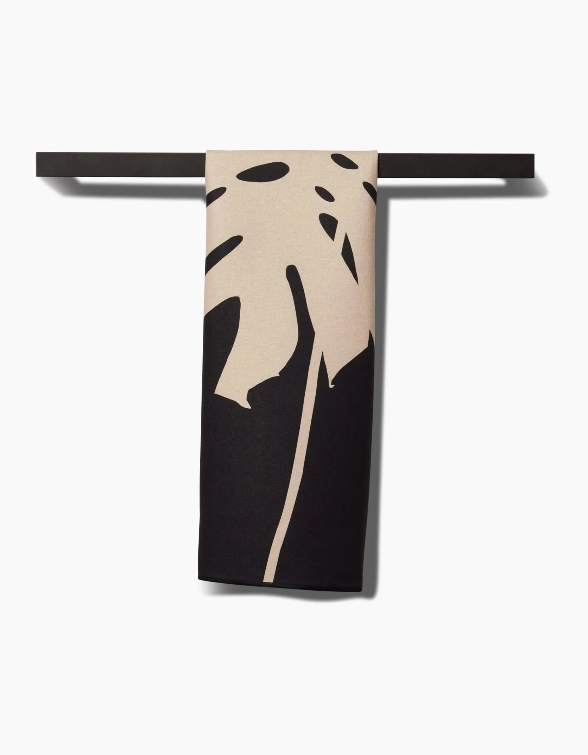 GEOMETRY Cream Monstera Fitness Towel