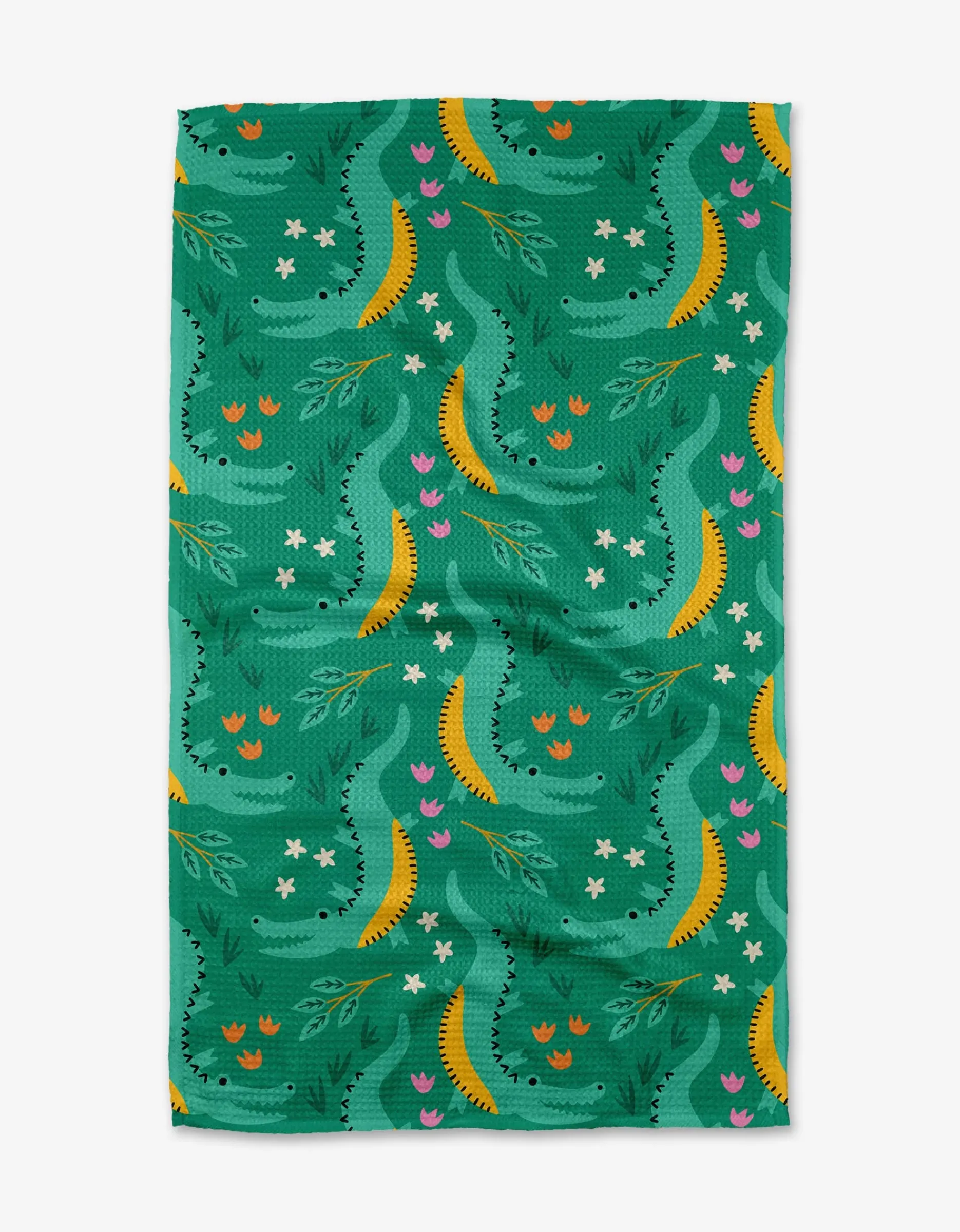 GEOMETRY Crocodiles Tea Towel