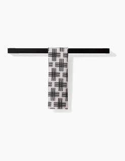 GEOMETRY Cross Hatch Bar Towel