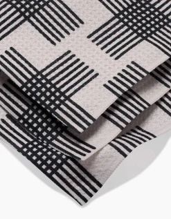 GEOMETRY Cross Hatch Dishcloth Set