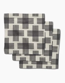 GEOMETRY Cross Hatch Luxe Washcloth Set
