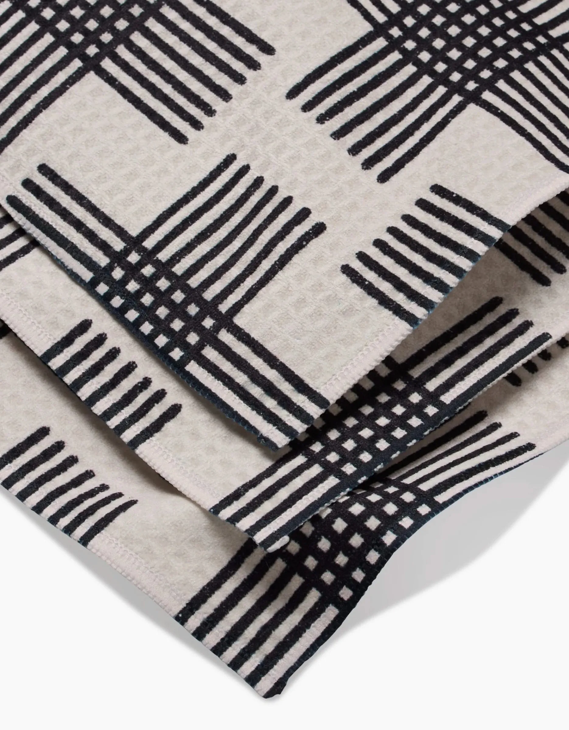 GEOMETRY Cross Hatch Luxe Washcloth Set
