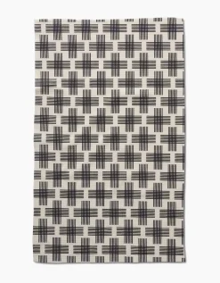 GEOMETRY Cross Hatch Tea Towel