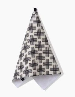 GEOMETRY Cross Hatch Tea Towel