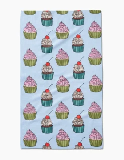 GEOMETRY Cupcake Love Tea Towel