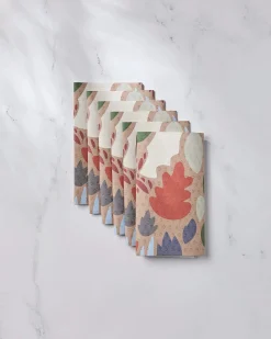 GEOMETRY Cut Paper Leaves Mocha Not Paper Towel