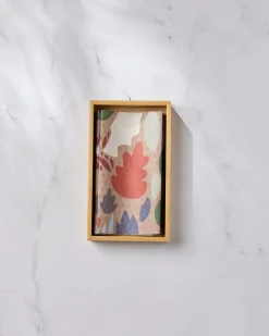 GEOMETRY Cut Paper Leaves Mocha Not Paper Towel