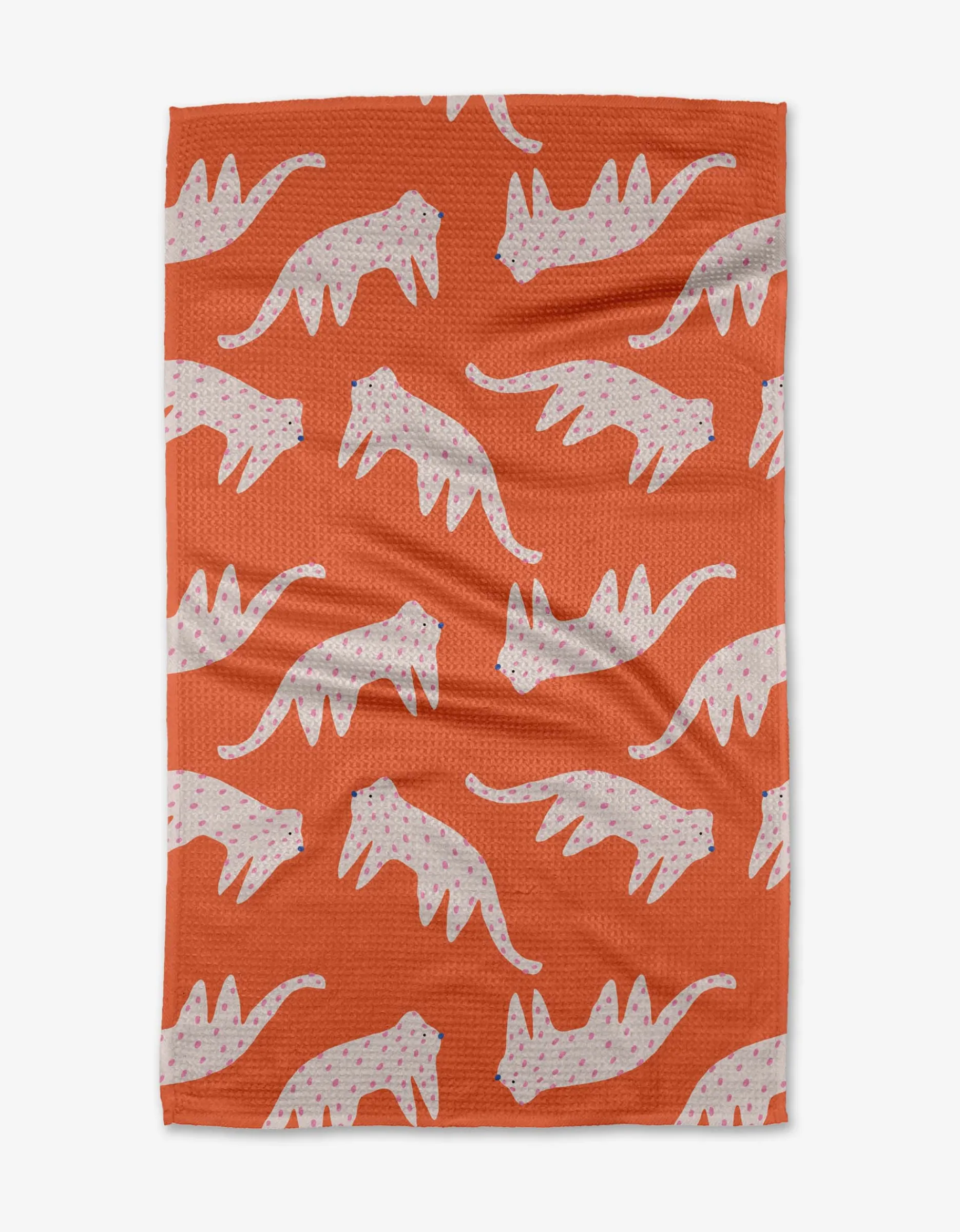 GEOMETRY Cute Cheetah Tea Towel
