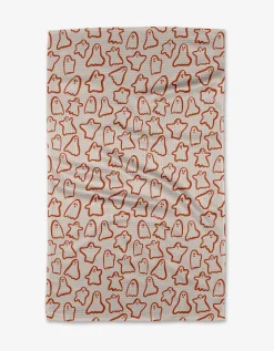 GEOMETRY Cute Ghosts Tea Towel