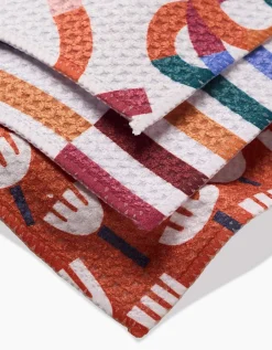 GEOMETRY Cutout Shapes Dishcloth Set