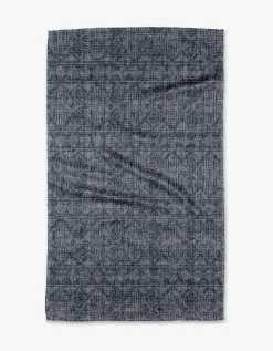 GEOMETRY Debra Blue Tea Towel