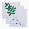 GEOMETRY December Holly Dishcloth Set