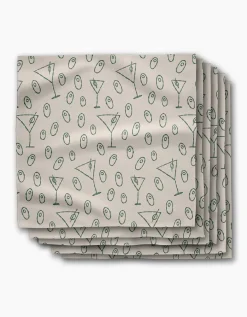 GEOMETRY Dirty Martini Dinner Napkin Set