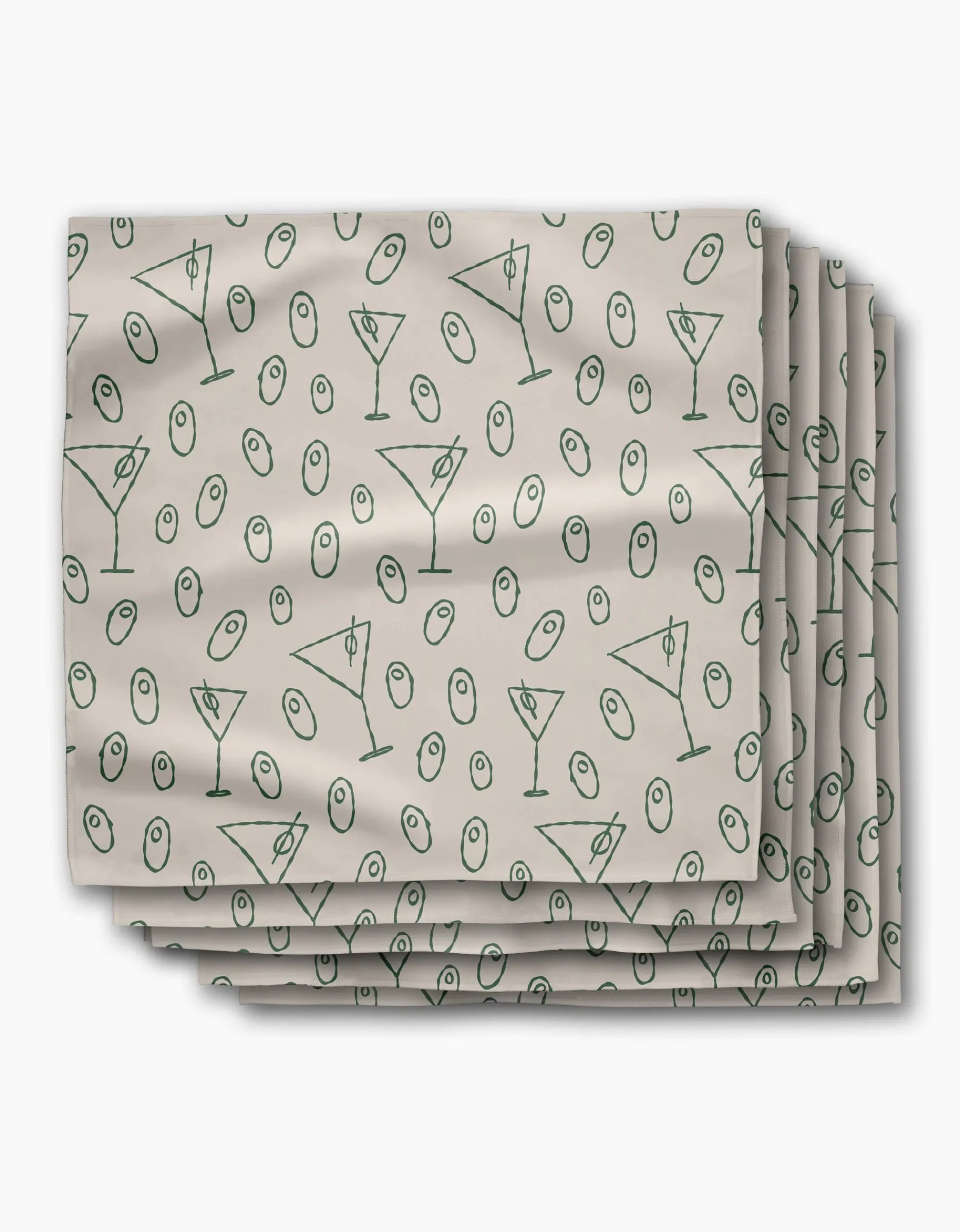 GEOMETRY Dirty Martini Dinner Napkin Set