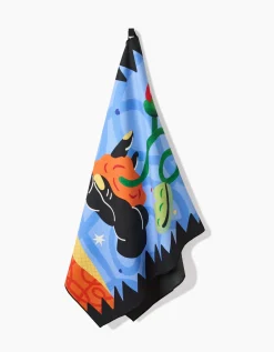 GEOMETRY Earth Beach Towel