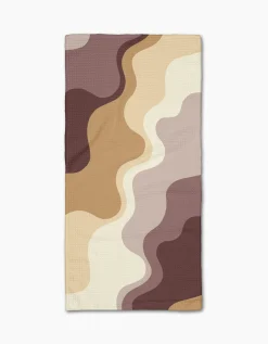 GEOMETRY Earthy Waves Bar Towel
