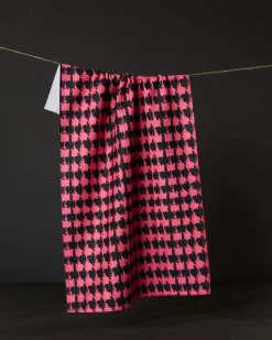 GEOMETRY Electric Houndstooth Tea Towel