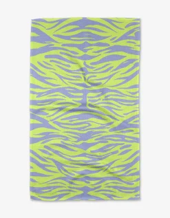 GEOMETRY Electric Tiger Tea Towel