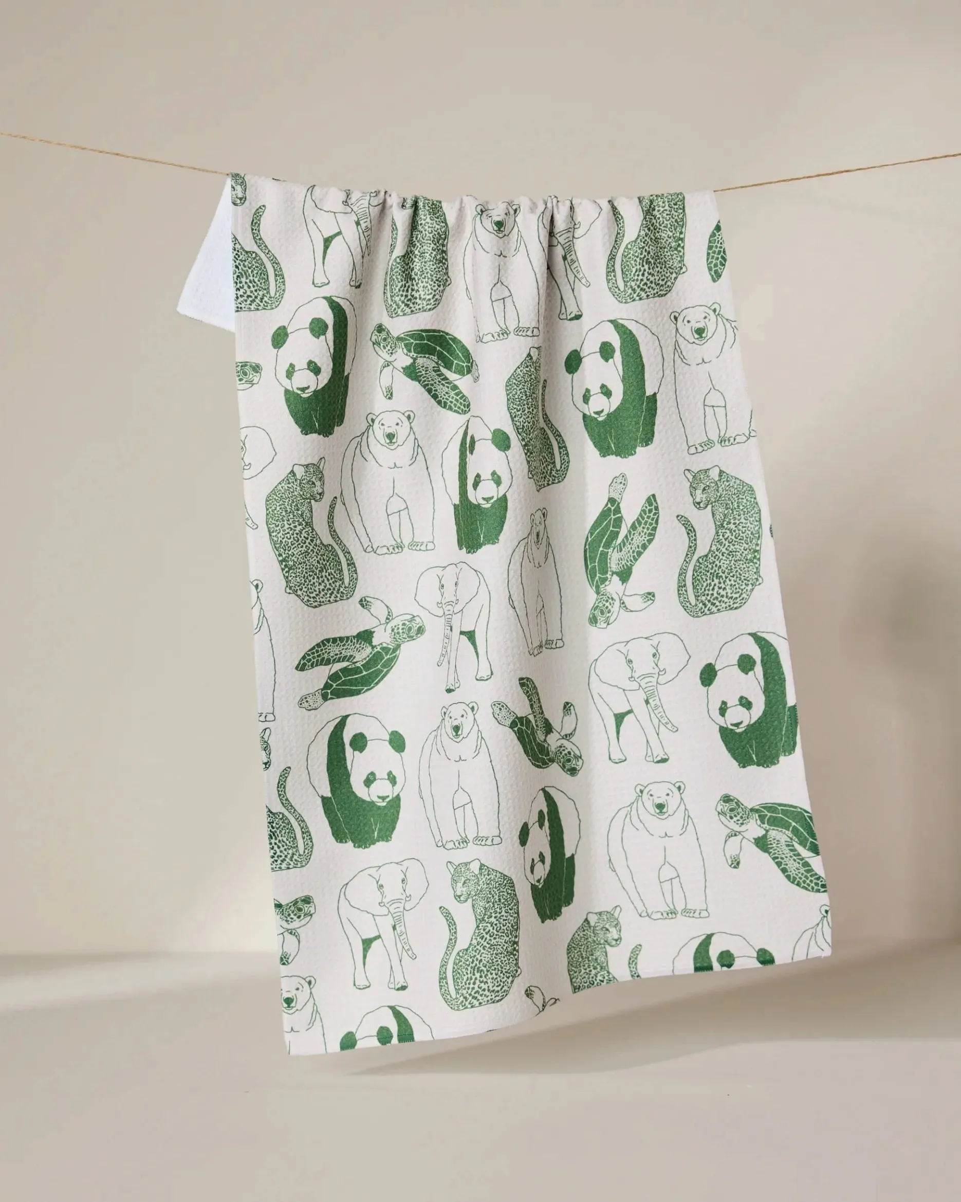 GEOMETRY Endangered Tea Towel