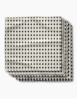 GEOMETRY Espresso Mosaic Dinner Napkin Set