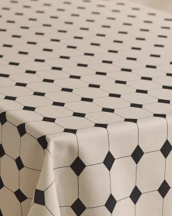 GEOMETRY Espresso Mosaic Tablecloth