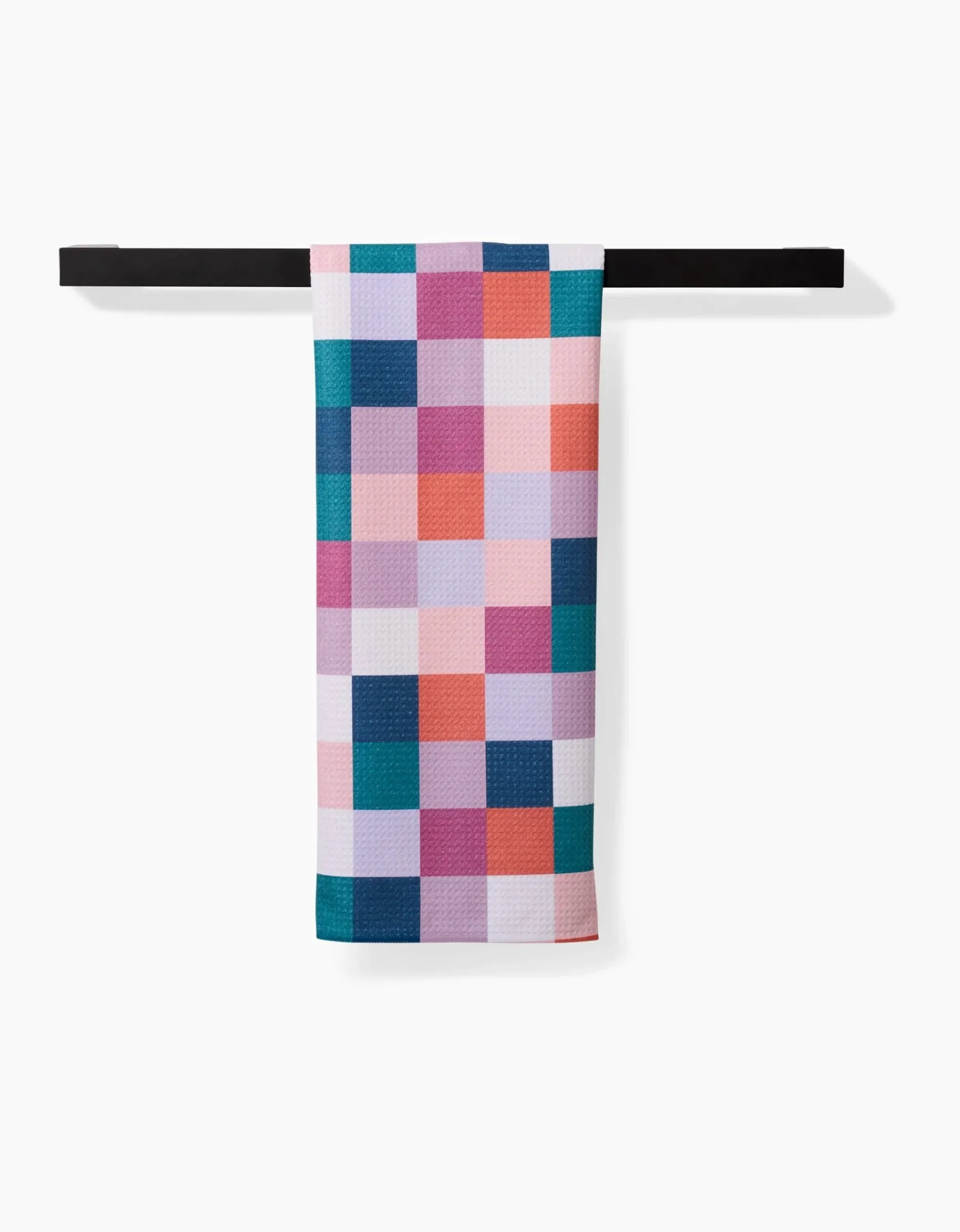 GEOMETRY Fall Checkers Tea Towel