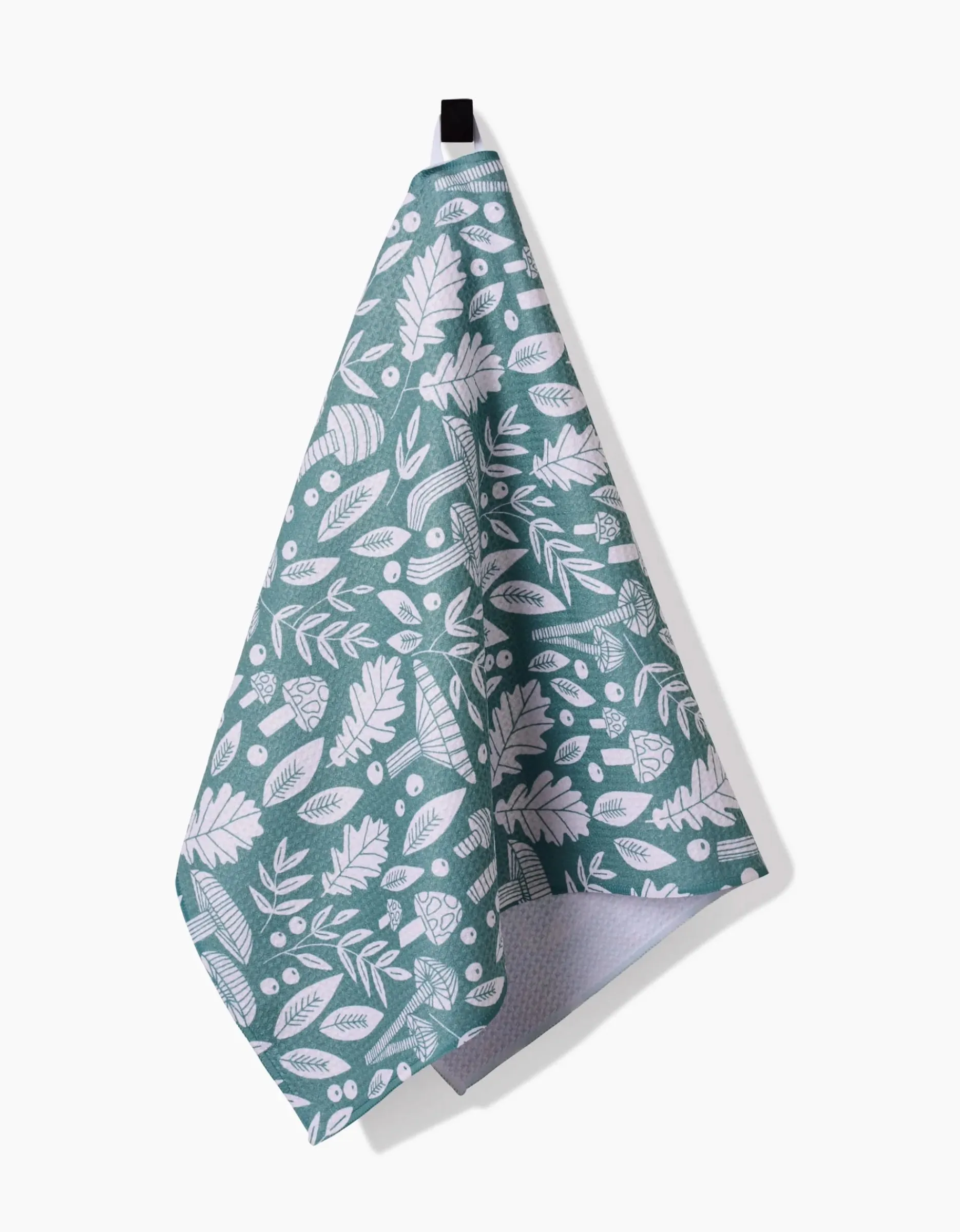 GEOMETRY Fall Mushrooms And Leaves Tea Towel