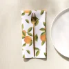 GEOMETRY Fallbrook Oranges Dinner Napkin Set