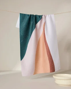 GEOMETRY Fan Tea Towel