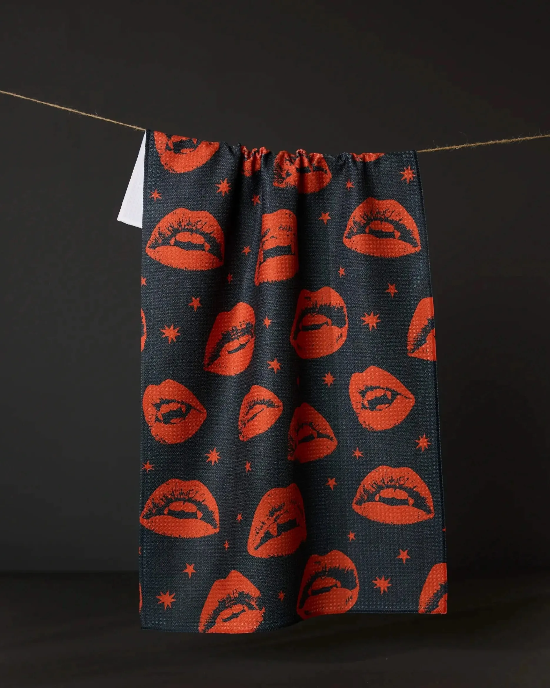 GEOMETRY Fangs Tea Towel