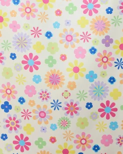 GEOMETRY Far Out Flowers Beach Towel