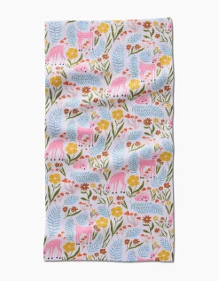 GEOMETRY Fern and Fawn Bar Towel