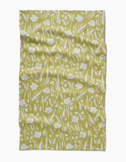 GEOMETRY Field of Wildflowers Tea Towel